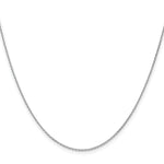 Gold (10K & 14K) Diamond-Cut Cable Chain - 14k White Gold / 14 in / 1.2 mm