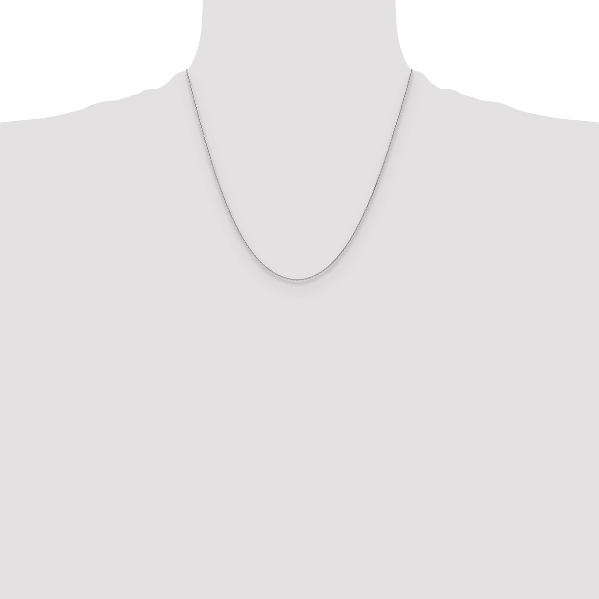Gold (10K & 14K) Diamond-Cut Cable Chain - 14k White Gold / 20 in / 1.2 mm