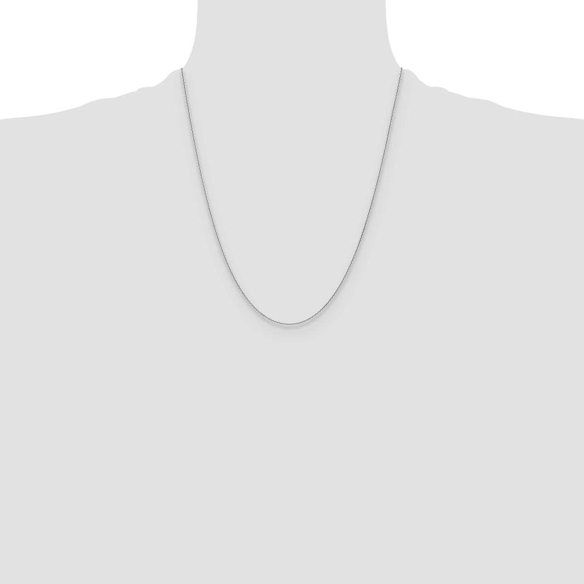 Gold (10K & 14K) Diamond-Cut Cable Chain - 14k White Gold / 22 in / 1.2 mm
