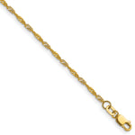 Gold (10K & 14K) Singapore Chain - 14k Gold with White Rhodium / 16 in / 1.65 mm