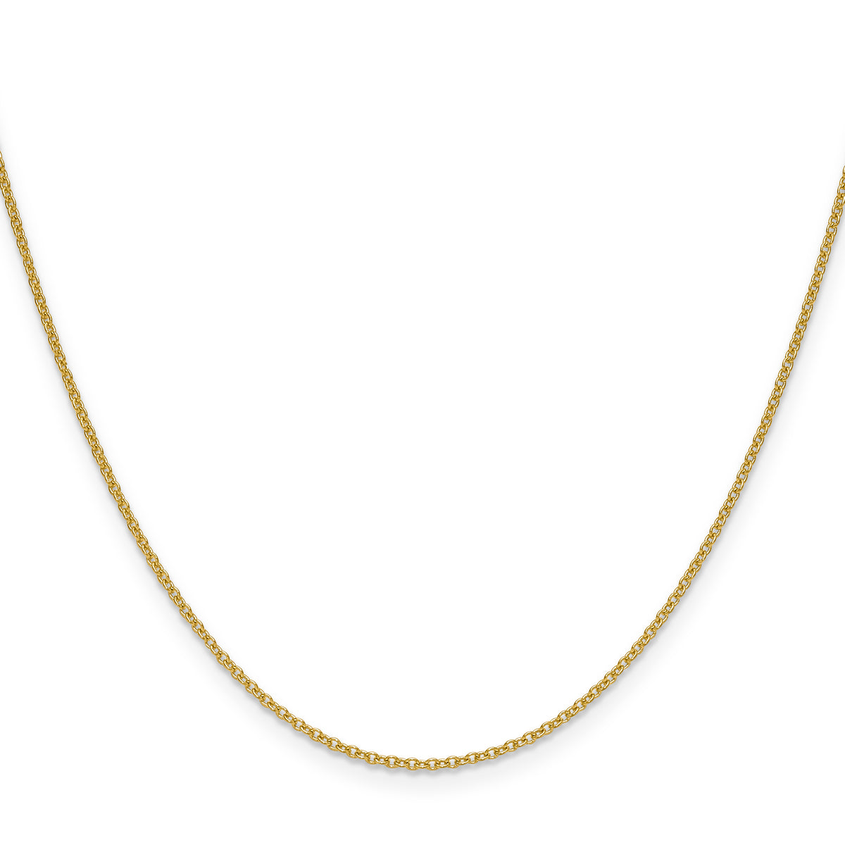 Gold (10K & 14K) Cable Chain - 14k Yellow Gold / 16 in / 1.5 mm