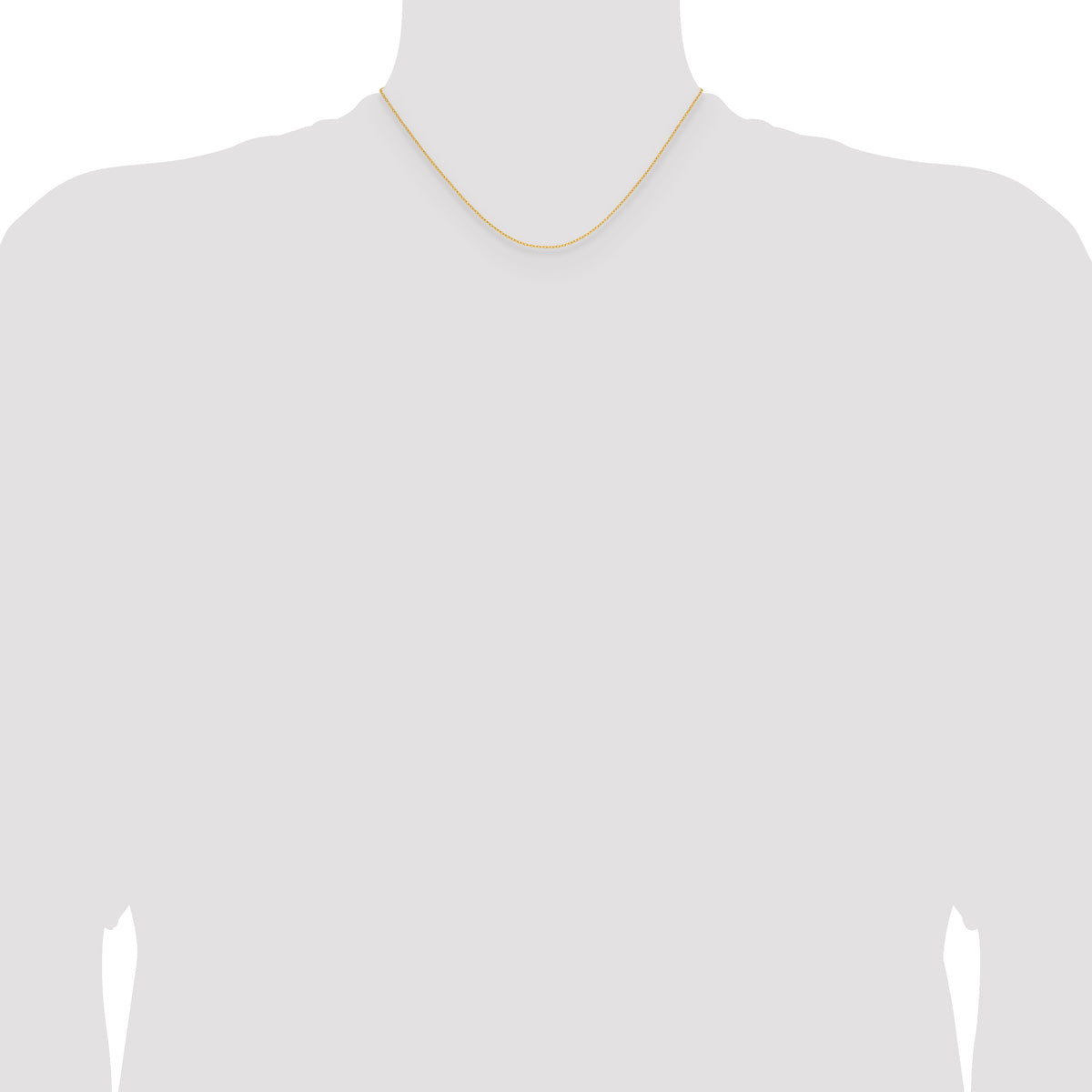 Gold (10K & 14K) Forzantina Cable Chain - 14k Yellow Gold / 16 in / 0.8 mm