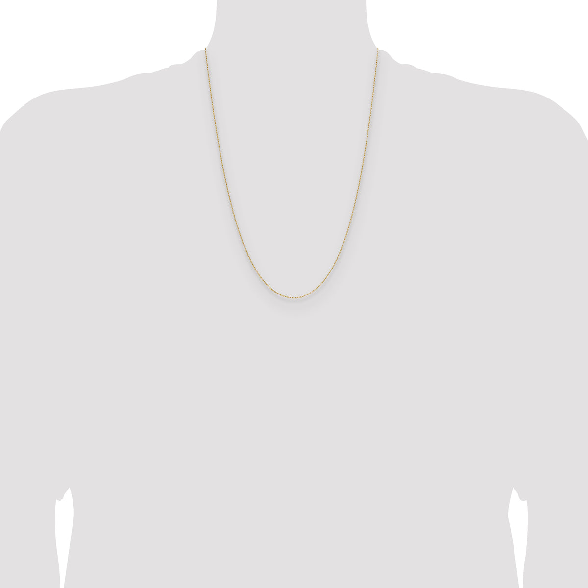 Gold (10K & 14K) Forzantina Cable Chain - 14k Yellow Gold / 24 in / 0.8 mm