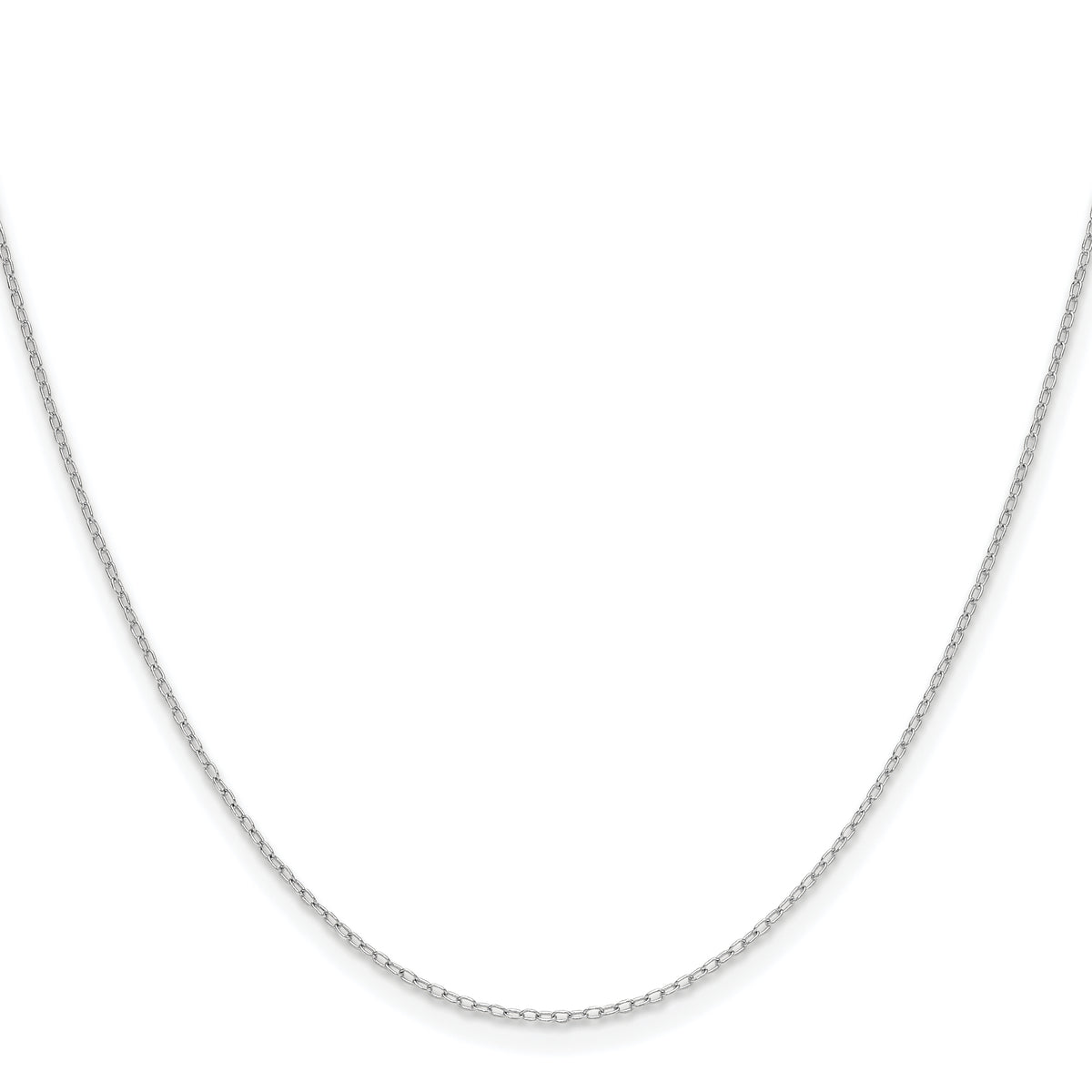 Gold (10K & 14K) Forzantina Cable Chain - 14k White Gold / 16 in / 0.8 mm