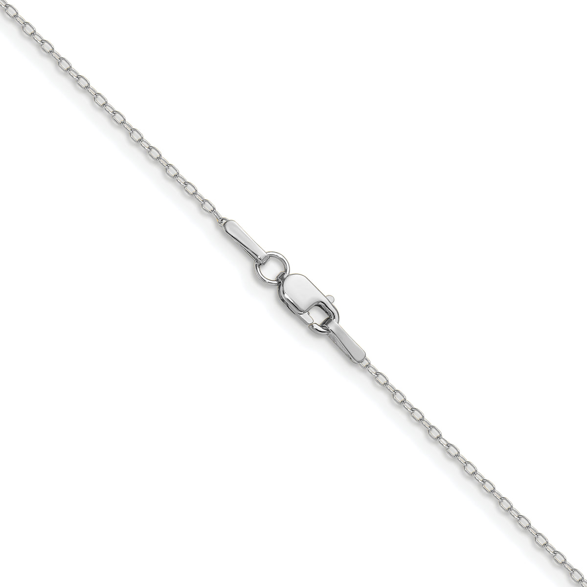 Gold (10K & 14K) Forzantina Cable Chain - 14k White Gold / 16 in / 0.8 mm