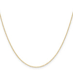Gold (14K) Diamond-cut Forzantine Cable Chain - 14k Yellow Gold / 16 in / 0.8 mm
