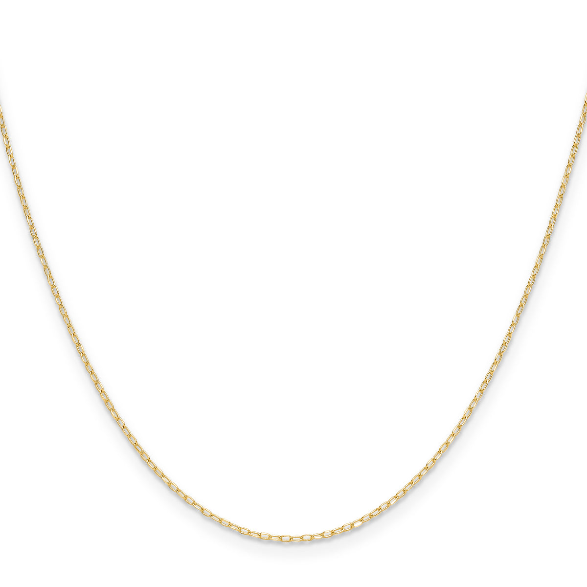 Gold (14K) Diamond-cut Forzantine Cable Chain - 14k Yellow Gold / 16 in / 0.8 mm