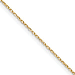 Gold (14K) Diamond-cut Forzantine Cable Chain - 14k Yellow Gold / 16 in / 0.8 mm