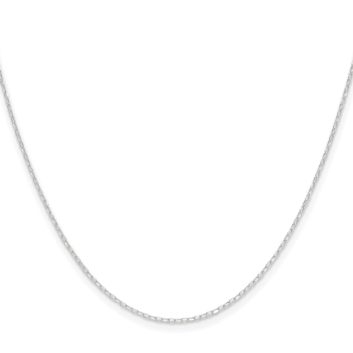 Gold (14K) Diamond-cut Forzantine Cable Chain - 14k White Gold / 16 in / 0.8 mm