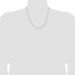 Gold (14K) Diamond-cut Forzantine Cable Chain - 14k White Gold / 20 in / 0.8 mm