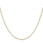Gold (14K) Diamond-cut Forzantine Cable Chain - 14k Yellow Gold / 16 in / 1 mm