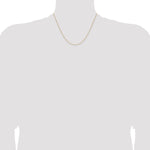 Gold (14K) Diamond-cut Forzantine Cable Chain - 14k Yellow Gold / 18 in / 1 mm