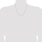 Gold (14K) Diamond-cut Forzantine Cable Chain - 14k Yellow Gold / 20 in / 1 mm