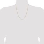 Gold (14K) Diamond-cut Forzantine Cable Chain - 14k Yellow Gold / 22 in / 1 mm