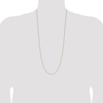 Gold (14K) Diamond-cut Forzantine Cable Chain - 14k Yellow Gold / 30 in / 1 mm