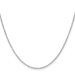 Gold (14K) Diamond-cut Forzantine Cable Chain - 14k White Gold / 16 in / 1.4 mm