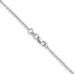 Gold (14K) Diamond-cut Forzantine Cable Chain - 14k White Gold / 16 in / 1.4 mm