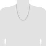 Gold (14K) Diamond-cut Forzantine Cable Chain - 14k White Gold / 22 in / 1.4 mm