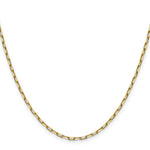 Gold (14K) Solid Beveled Paperclip Link Chain - 14k Yellow Gold / 16 in / 2.1 mm