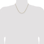 Gold (14K) Solid Beveled Paperclip Link Chain - 14k Yellow Gold / 18 in / 2.1 mm