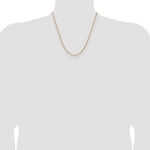 Gold (14K) Solid Beveled Paperclip Link Chain - 14k Yellow Gold / 20 in / 2.1 mm