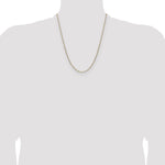 Gold (14K) Solid Beveled Paperclip Link Chain - 14k Yellow Gold / 22 in / 2.1 mm