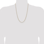 Gold (14K) Solid Beveled Paperclip Link Chain - 14k Yellow Gold / 24 in / 2.1 mm