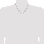 Gold (14K) Solid Beveled Paperclip Link Chain - 14k White Gold / 18 in / 2.1 mm