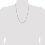 Gold (14K) Solid Beveled Paperclip Link Chain - 14k White Gold / 24 in / 2.1 mm