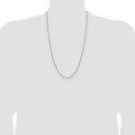 Gold (14K) Solid Beveled Paperclip Link Chain - 14k White Gold / 26 in / 2.1 mm