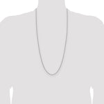 Gold (14K) Solid Beveled Paperclip Link Chain - 14k White Gold / 30 in / 2.1 mm