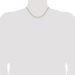 Gold (14K) Solid Beveled Paperclip Link Chain - 14k Yellow Gold / 16 in / 3 mm