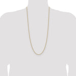 Gold (14K) Solid Beveled Paperclip Link Chain - 14k Yellow Gold / 30 in / 3 mm