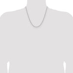 Gold (14K) Solid Beveled Paperclip Link Chain - 14k White Gold / 20 in / 3 mm
