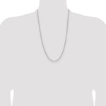Gold (14K) Solid Beveled Paperclip Link Chain - 14k White Gold / 26 in / 3 mm