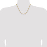 Gold (14K) Solid Beveled Paperclip Link Chain - 14k Yellow Gold / 18 in / 3.43 mm