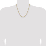 Gold (14K) Solid Beveled Paperclip Link Chain - 14k Yellow Gold / 20 in / 3.43 mm