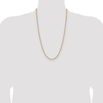 Gold (14K) Solid Beveled Paperclip Link Chain - 14k Yellow Gold / 26 in / 3.43 mm