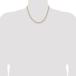 Gold (10K & 14K) Diamond-Cut Round Open Link Cable Chain - 14k Yellow Gold / 18 in / 3.6 mm
