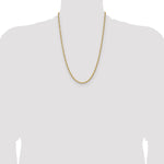 Gold (10K & 14K) Diamond-Cut Round Open Link Cable Chain - 14k Yellow Gold / 24 in / 3.6 mm