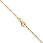 Gold (10K & 14K) Diamond-Cut Cable Chain - 14k Yellow Gold / 14 in / 0.8 mm, Spring Ring