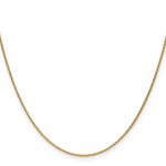 Gold (10K & 14K) Round Open Link Cable Chain - 14k Yellow Gold / 14 in / 1 mm