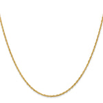 Gold (14K & 10K) Baby Rope Chain - 14k Yellow Gold / 16 in / 1.3 mm