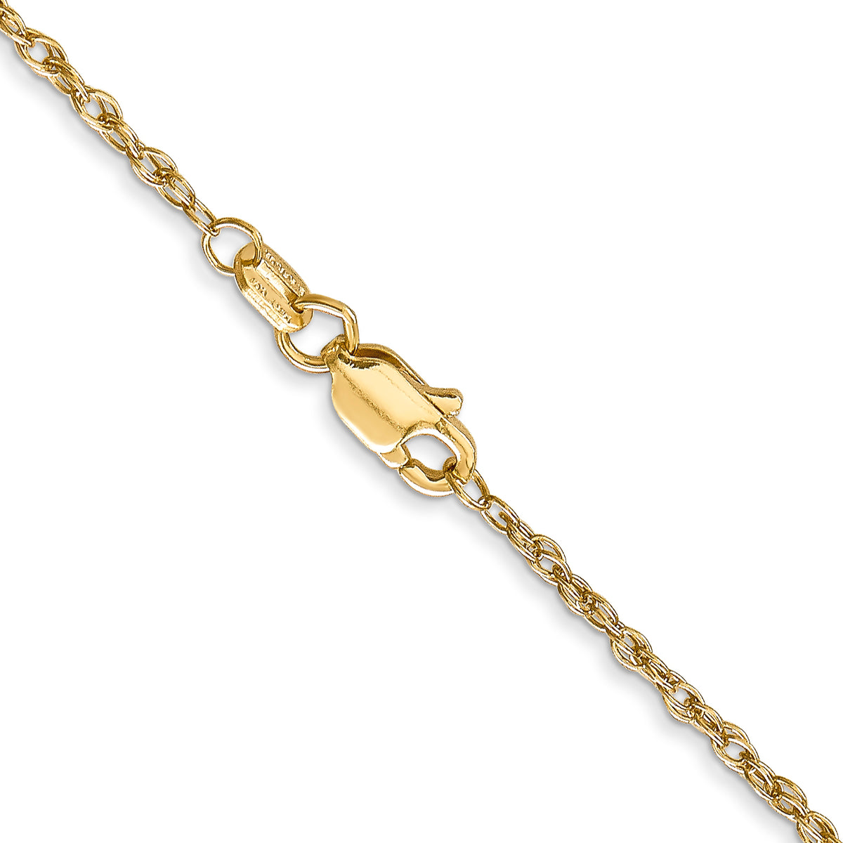 Gold (14K & 10K) Baby Rope Chain - 14k Yellow Gold / 16 in / 1.3 mm