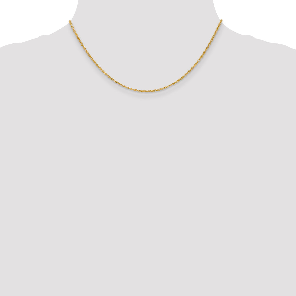 Gold (14K & 10K) Baby Rope Chain - 14k Yellow Gold / 16 in / 1.3 mm