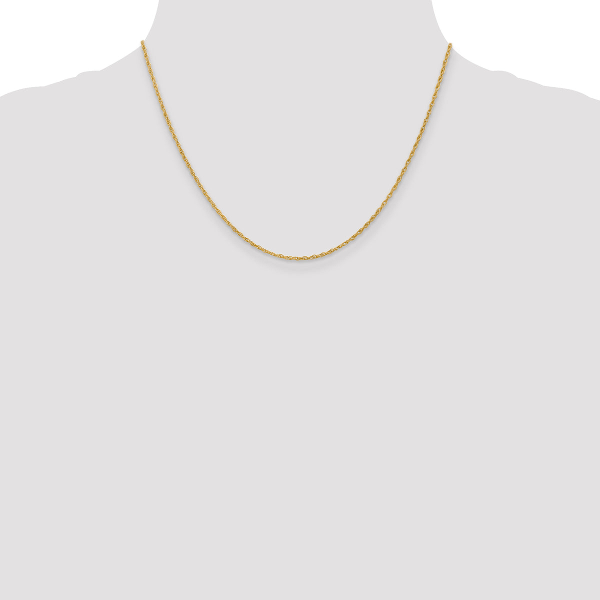 Gold (14K & 10K) Baby Rope Chain - 14k Yellow Gold / 18 in / 1.3 mm