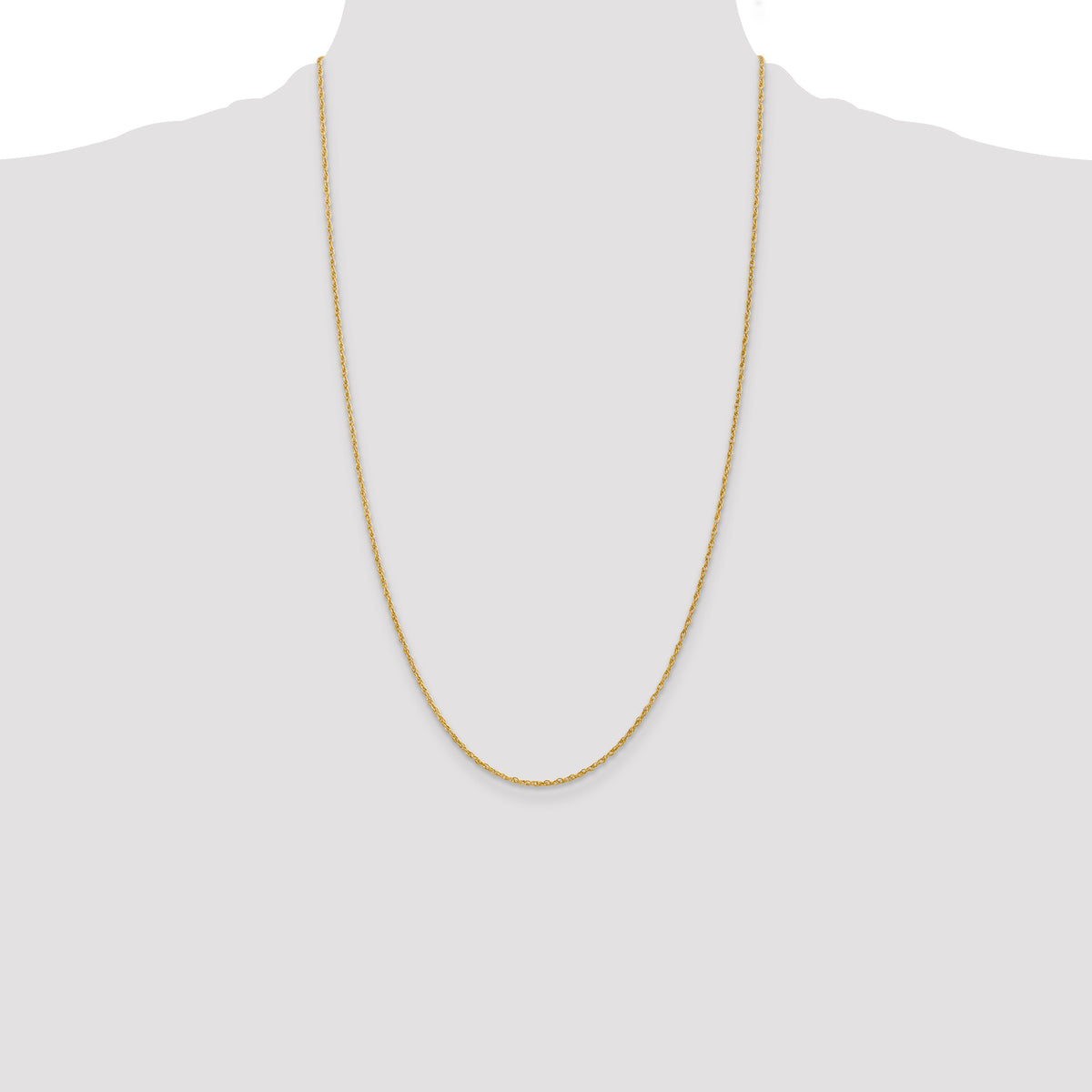 Gold (14K & 10K) Baby Rope Chain - 14k Yellow Gold / 26 in / 1.3 mm