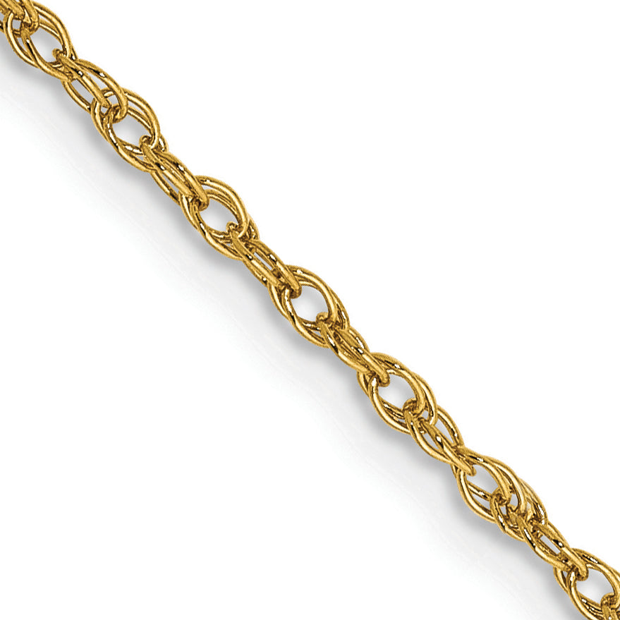 Gold (14K & 10K) Baby Rope Chain - 14k Yellow Gold / 16 in / 1.3 mm