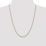 Gold (10K & 14K) Parisian Wheat Chain - 14k Yellow Gold / 24 in / 2.25 mm
