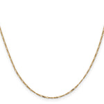 Gold (10K & 14K) Flat Figaro Chain - 14k Yellow Gold / 13 in / 1.25 mm